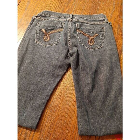 Womens Size 27" Waist James Jeans Dry Aged Denim James Dublin Braided Blue Jeans - Picture 6 of 7